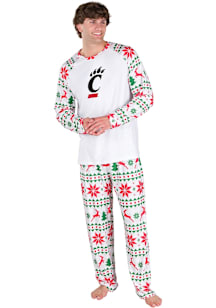 Concepts Sport Cincinnati Bearcats Mens White Holiday Tidings Sleep Pants
