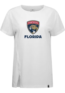 Levelwear Florida Panthers Womens White Influx Home Turf Short Sleeve T-Shirt