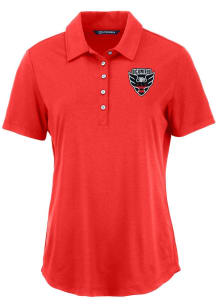 Cutter and Buck DC United Womens Red Coastline Eco Short Sleeve Polo Shirt