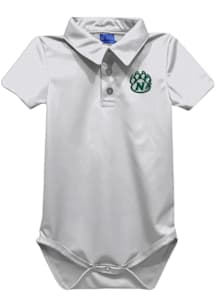 Vive La Fete Northwest Missouri State Bearcats Baby White Team Short Sleeve One Piece Polo