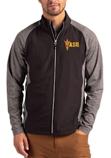 Cutter and Buck Arizona State Sun Devils Mens Black Adapt Eco Big and Tall Light Weight Jacket