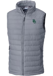 Columbia Baylor Bears Mens Grey Heat Seal Powder Lite Sleeveless Jacket
