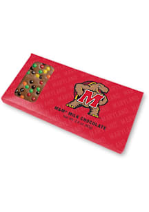 Red Maryland Terrapins Window Milk Chocolate w/ M&amp;M's Candy