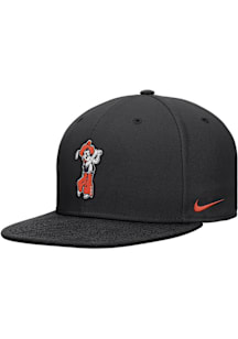 Nike Oklahoma State Cowboys Black 2025 Golf National Champs Swinging Pete Pro Flatbill Mens Snapba..
