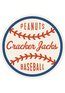 Baseball Peanuts Cracker Jacks Baseball Stickers - White