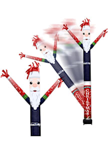Seattle Seahawks Navy Blue Outdoor Inflatable Santa Crazy Sport Fan