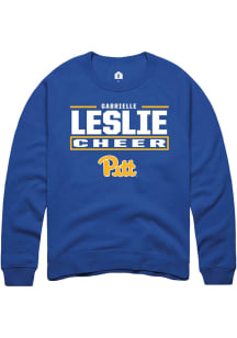 Gabrielle Leslie Rally Mens Blue Pitt Panthers NIL Stacked Box Player Crew