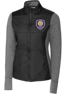 Cutter and Buck Orlando City SC Womens Black Stealth Light Weight Jacket