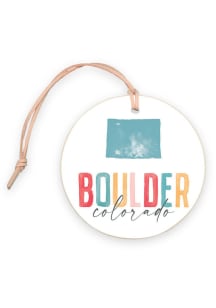 Boulder 4&quot; Watercolor Ornament