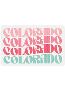 Colorado Vinyl Retro Wave Stickers - Pink