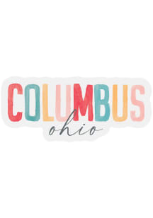 Columbus Vinyl Watercolor Stickers