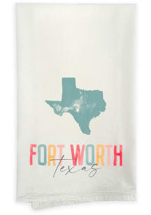 Dallas Ft Worth Watercolor Towel