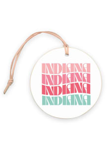 Indiana 4&quot; Retro Wave Ornament