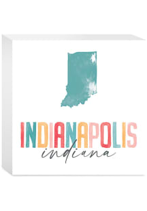 Indianapolis 5x5 Watercolor Sign