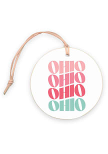 Ohio 4&quot; Retro Wave Ornament