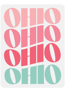 Ohio Vinyl Retro Wave Stickers