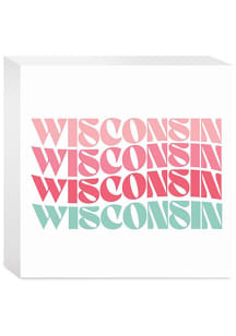 Wisconsin 5x5 Retro Wave Sign