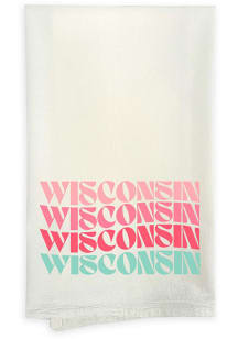 Wisconsin Retro Wave Towel