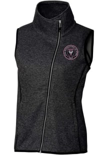 Cutter and Buck Inter Miami CF Womens Charcoal Mainsail Asymmetrical Vest