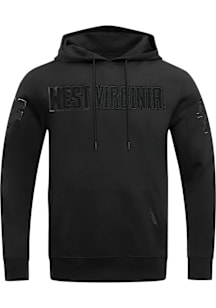 Pro Standard West Virginia Mountaineers Mens Black Triple Black Fashion Hood