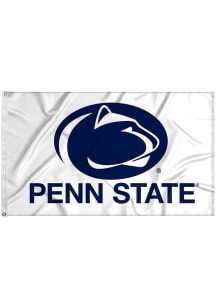 White Penn State Nittany Lions 3x5 Logo Grommet Silk Screen Grommet Flag