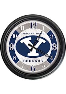 BYU Cougars Outdoor LED Wall Clock