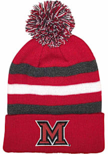 LogoFit Miami RedHawks Dark Grey Halftime Youth Knit Hat