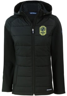 Cutter and Buck Nashville SC Womens Black Evoke Hood Heavy Weight Jacket