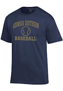 Champion Georgia Southern Eagles Navy Blue Baseball Jersey Short Sleeve T Shirt