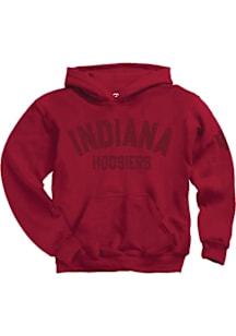 Summit Sportswear Indiana Hoosiers Mens Crimson Tonal Felt Sleeve Hit Long Sleeve Hoodie
