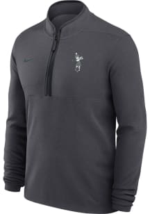 Mens Michigan State Spartans Grey Nike Sparty Playing Golf Qtr Zip Pullover