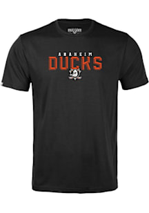 Levelwear Anaheim Ducks Youth Black Richmond Jr Carve Short Sleeve T-Shirt