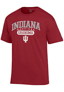 Champion Indiana Hoosiers Crimson Pill Box Grandma Jersey Short Sleeve T Shirt