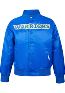 Pro Standard Golden State Warriors Youth Blue Classic Chenille Light Weight Jacket