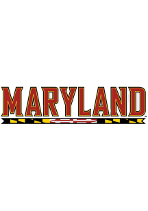 Red Maryland Terrapins Licensed Mark Decal