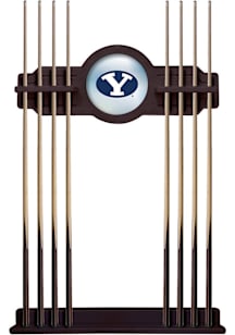 BYU Cougars Solid Wood Cue Rack Pool Table