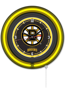 Boston Bruins Double Neon Wall Clock