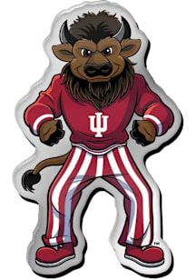 Indiana Hoosiers Souvenir Bison Acrylic Pin - Red