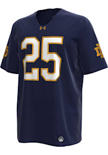 Under Armour Notre Dame Fighting Irish Navy Blue Football Shamrock Football Jersey