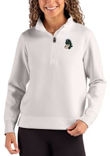 Cutter and Buck Michigan State Spartans Womens Ash Vault Roam Qtr Zip