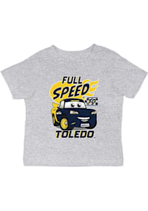 Vive La Fete Toledo Rockets Infant Full Speed Short Sleeve T-Shirt Grey
