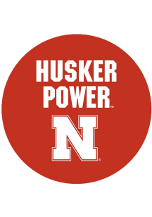 Red Nebraska Cornhuskers 3&quot; Husker Power Button