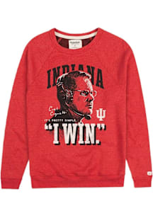 Homefield Indiana Hoosiers Mens Crimson I Win Coach Cignetti Long Sleeve Fashion Sweatshirt