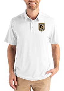Cutter and Buck Los Angeles FC Mens White Coastline Eco Short Sleeve Polo