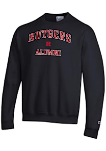 Champion Rutgers Scarlet Knights Mens Black Alumni Powerblend Long Sleeve Crew Sweatshirt
