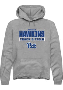 Madisyn Hawkins Rally Mens Graphite Pitt Panthers NIL Stacked Box Player Hood