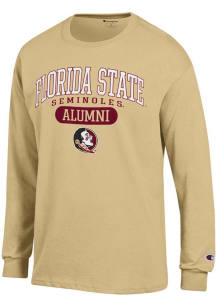 Champion Florida State Seminoles Gold Pill Alumni Jersey Long Sleeve T Shirt