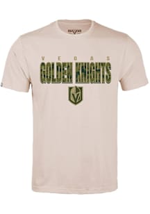 Levelwear Vegas Golden Knights Tan Richmond Protect Short Sleeve T Shirt