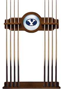 BYU Cougars Solid Wood Cue Rack Pool Table