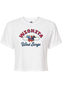 Summit Sportswear Wichita Wind Surge White Vintage Arch Script Short Sleeve T Shirt